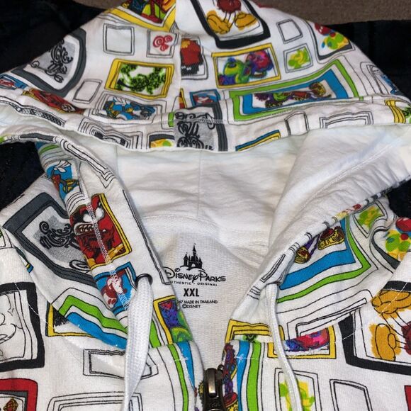Disney Parks Authentic Vintage Zip up Hoodie XXL Boys Youth - Picture 4 of 7